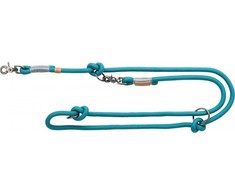Trixie Būkite nordic reguliuojamas pavadėlis, šuo, benzinas / lengvas benzinas / šviesiai pilkas, L-XL: 2.00 m / o 13 mm