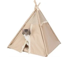 Trixie Boho Tipi, uždara laja, šunims / katėms, smėlio spalvos, 55 x 65 x 55 cm (TX- 38211)