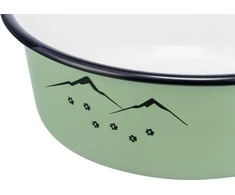 Trixie Bowl, šunims / katėms, žalias, nerūdijantis plienas / emlizuotas, 0,9 l / 17 cm