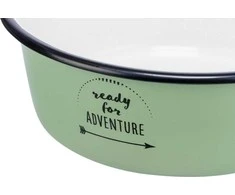 Trixie Bowl, šunims / katėms, žalias, nerūdijantis plienas / emlizuotas, 1,9 l / 21 cm