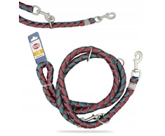 Trixie Cavo, smycz regulowana, šuniui, bordinė/petrol, L–XL: 2.00 m/o 18 mm