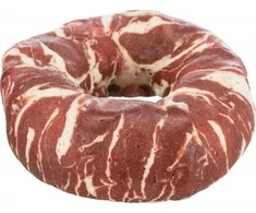 TRIXIE Denta Fun Kramtymo žiedas, Marmurinė jautiena, be pakuotės, 10cm, 110 g