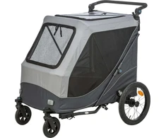 Trixie Šuniui sulankstomas quick-fold XL: 87,5 × 97 × 93/150 cm pilka