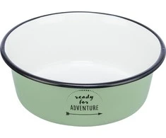 Trixie Bowl, šunims / katėms, žalias, nerūdijantis plienas / emlizuotas, 1,9 l / 21 cm