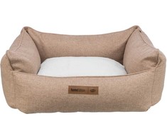 Trixie Farello bed, square, 100 × 70 cm, ruda/baltas