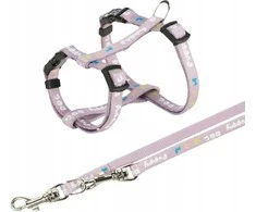 Trixie Jaunesnis, šuniuko pakinktai, su pavadėliu, diržas, 27–45 cm/10 mm, 2,00 m, alyvinė