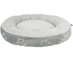 Trixie Jimmy Soft, legowisko, šuniui/kota, pliušinis/flanela, apvalus, jasnoszare, 50 cm