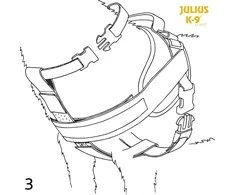 Trixie Julius- K9 diržų komplektas 1502 juodas