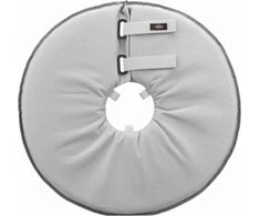 TRIXIE Apsauginė apykaklė, poliesteris/putplastis, M: 38-42 cm/21.5 cm, pilka