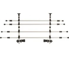 TRIXIE Automobilio pertvara, pl. 105-172 cm h 46–60 cm, sidabr./juoda