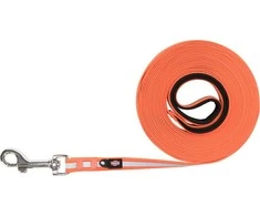 Trixie Lengvas gyvenimas, treniruočių pavadėlis, oranžinė, stumiamoji juosta, M-XL: 10 m / 17 mm, atspindinti