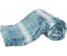 Trixie Lumi antklodė, plush, 150 × 100 cm, benzinas / balta