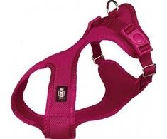 TRIXIE Comfort Soft touring petnešos, XXS-XS 25-35cm/15mm, fuksija