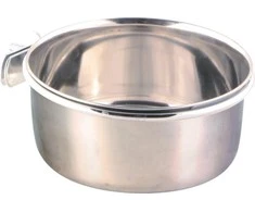 TRIXIE Dubenėlis paukščiams, nerūd. plienas su laikikliu 600 ml/12cm