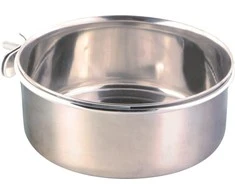 TRIXIE Dubenėlis paukščiams, nerūd. plienas su laikikliu 900 ml/14cm