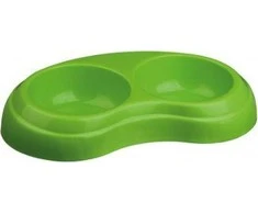 Trixie Plastikiniai dubenys, sunkūs 2 × 0,2 l / skersmuo 10 cm
