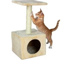 TRIXIE Junior Zamora draskyklė stulpas su būda, 60cm, smėlio