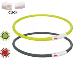 TRIXIE LED antkaklis USB, silikonas, XS-XL 70cm/10mm, žalias