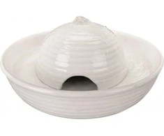 TRIXIE Vital Flow mini gyvūnų augintinių automatinė girdykla, keramikinė, baltos sp., 0,8 l/ø 24 × 10 cm