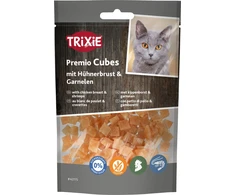 Trixie Premio Cubes skanėstas katei pierś su vištiena i krewetki 50g