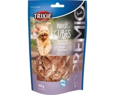 TRIXIE PREMIO skanėstai šunims, triušienos kubeliai, 100 g