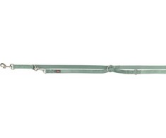 Trixie Premium, smycz regulowana, šuniui, taśma, szałwia, M–L: 2.00 m/20 mm
