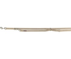 Trixie Premium smycz regulowana šuniui taśma smėlio XS: 2.00 m/10 mm