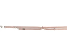 Trixie Premium smycz regulowana šuniui taśma blush XS: 2.00 m/10 mm