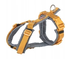 Trixie Premium trekking, szelki, šuniui, curry/grafit, S–M: 44–53 cm/20 mm