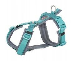 Trixie Premium trekking, szelki, šuniui, aqua/grafit, M: 53–64 cm/20 mm