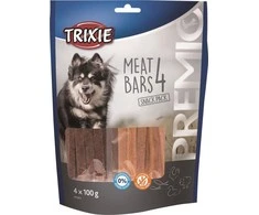 TRIXIE PREMIO 4 Meat Bars, vištiena/antiena/ėriena/lašiša, 4x100 g