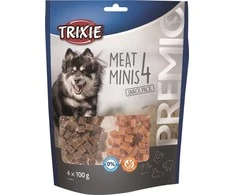 TRIXIE PREMIO 4 Meat Minis, vištiena/antiena/jautiena/ėriena, 4x100 g
