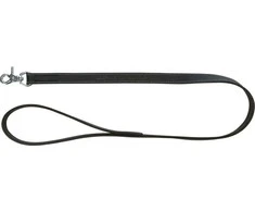 TRIXIE Rustic rieb. odos pavadys Heartbeat, M-L 1m/20mm, juodas