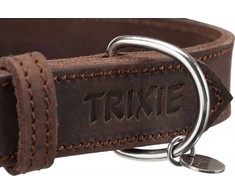 TRIXIE Rustic rieb. odos antkaklis, XS-S 27-34 cm/18 mm, tams. rudas