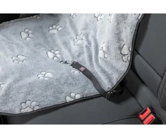 Trixie Siauras automobilinės sėdynės užvalkalas, šunims, taip pat priekinei sėdynei, 0,65 × 1,45 m, pilka/juoda