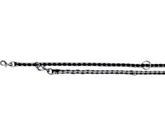 Trixie Cavo sklandžiai reguliuojamas - 18mm L-XL - Juoda ir sidabrinė