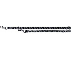 Trixie SMYCZ NYLON 2m/12mm SREBRNO-Juoda