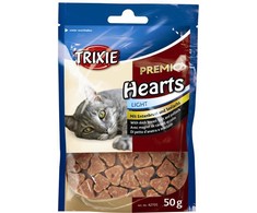 Trixie Premio Hearts 50g skanėstai katėms su antiena ir ledjūrio menke