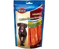 TRIXIE Premio Stripes sūrio vištienos juostelės - skanėstas šuniui - 100g