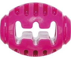 Trixie Soft &amp; Strong kamuoliukas rugby, žaislas, šuniui, rožinė, TPR, 10 cm
