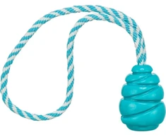 Trixie Super Strong kamuoliukas skacząca su virvute, žaislas, šuniui, jasnoniebieska, TPR, 35 cm / 6,2 cm