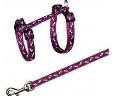Trixie Komplektas katei nailoninis su petnešom,27-46cm/10mm, 1,20m