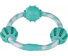 Trixie Virvelė su kamuoliukais "Denta Fun", 20 cm