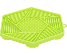 TRIXIE Lick'n'Snack Laižymo lėkštė su siurbtukais, silikonas, 17 cm, žalia (pak.3)