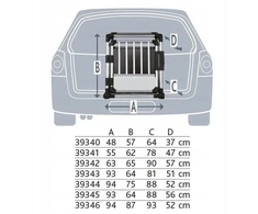 Trixie Transportbur, aliuminis, 94 × 87 × 93 cm
