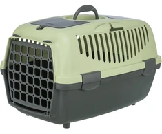 Trixie Transporter Capri 2, šunims, XS–S: 37 × 34 × 55 cm, tamsiai pilkai pastelinės žalios spalvos
