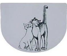 TRIXIE Pussy Cat Kilimėlis dubenėliams, 40x30 cm, baltas