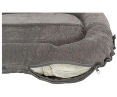 Trixie Vital Lennox, pagalvė šuniui/katei, ovali, šeniliniai siūlai, pilka, 110 x 85 cm