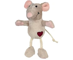 Žaislas katėms - Trixie Xmas pelė, pliušinis, su katžole, 11 cm