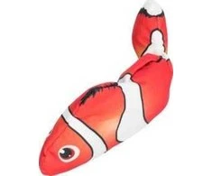 Trixie Žaisliukas žuvytėms, žaislas katėms, balta/raudona/juoda, 26 cm, su katžole